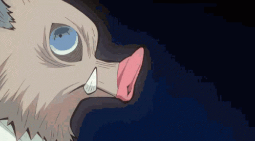 Anime Punch Inosuke Hashibara Demon Slayer GIF