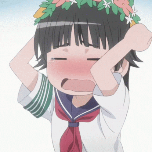 Anime Punch Kazari Uiharu Having Tantrums GIF
