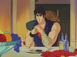 Anime Rage Kenshiro Breaking Glass GIF