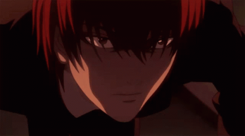 Anime Rage Light Yagami Raging Eyes GIF