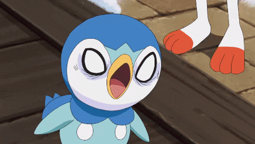 Anime Rage Piplup Strong Aura GIF
