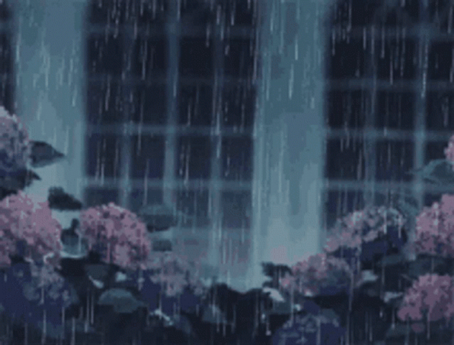 Anime girl anime girl rain lonely GIF on GIFER - by Bragrinn