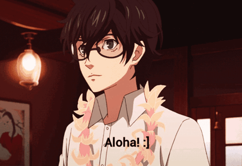 Anime Ren Aloha Shaka Hand Sign GIF