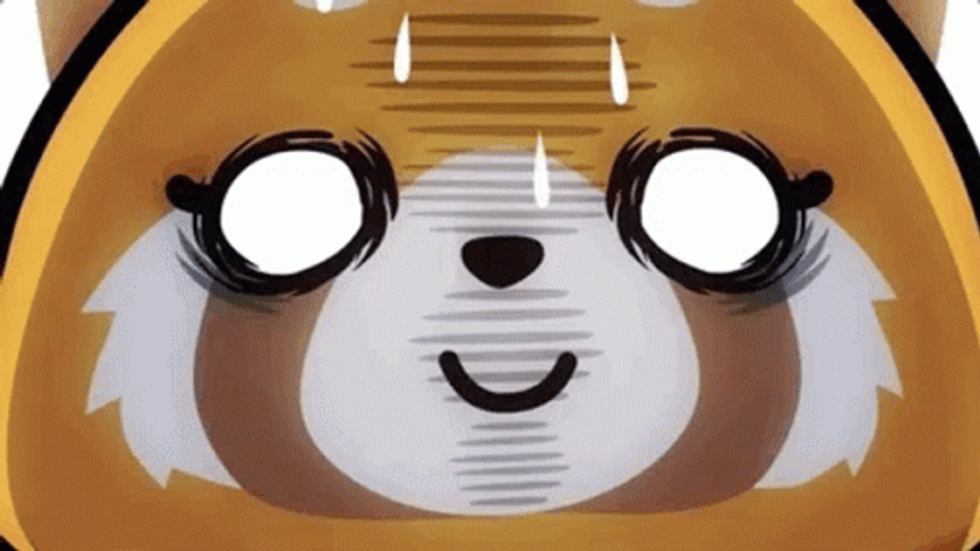Anime Retsuko Nervous Sweat GIF