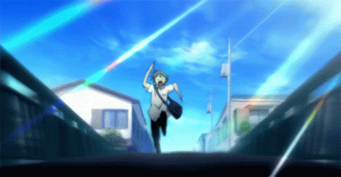 Anime Running Away Scared Ayumu GIF