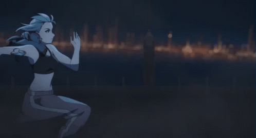 Agile Anime Running Viviy GIF