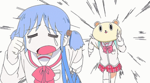 Adorable Mio Anime Running Away Crying GIF