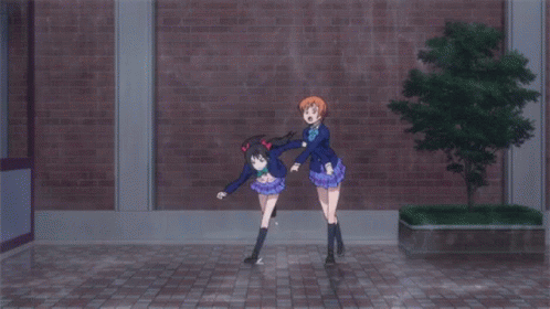 Anime Running Love Live Nico Chase GIF