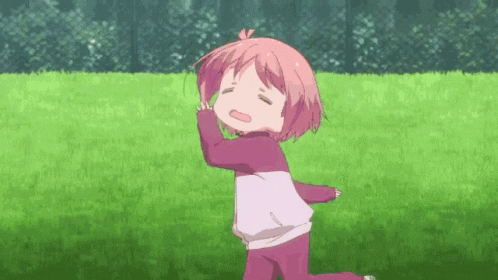 Adorable Lazy Anime Running GIF
