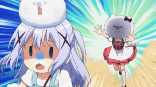 Cute Anime Running Away GIF