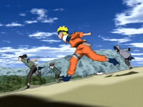 Agile Anime Running Ninja Naruto GIF