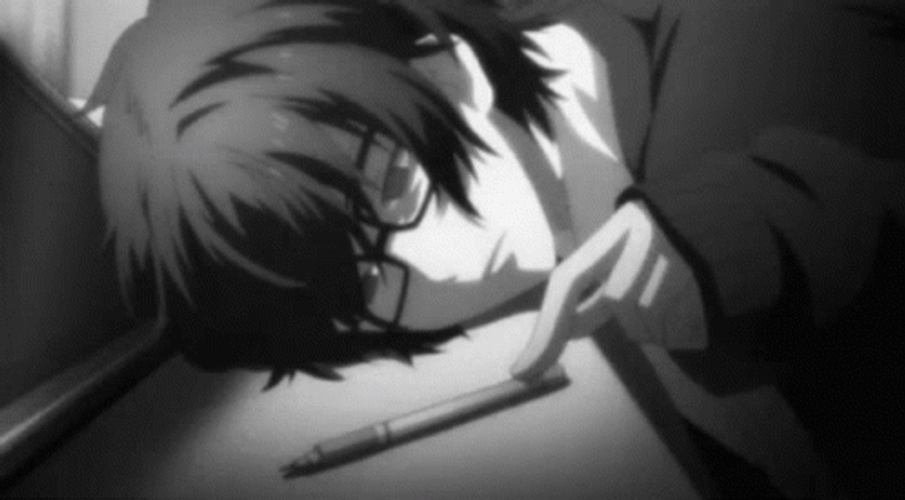 Anime boy mole lying down blue eyes shoujo, anime boy laying HD wallpaper |  Pxfuel