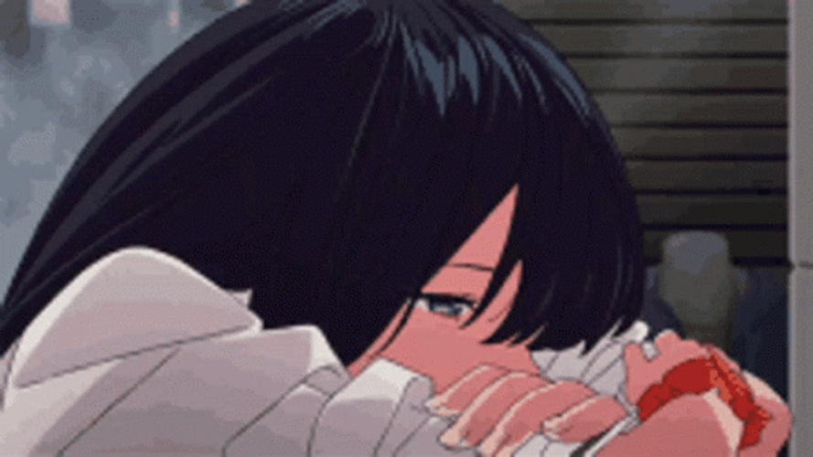 Anime Sad Depressed Girl GIF 