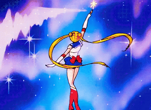 Anime Sailor Moon Usagi Tsukino Forming Circle GIF