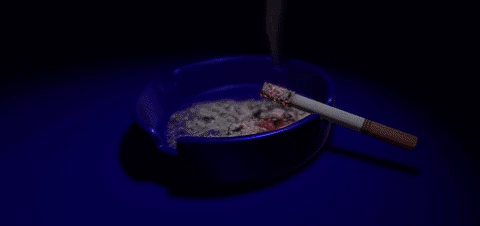 Anime Scene Smoking Cigarette GIF