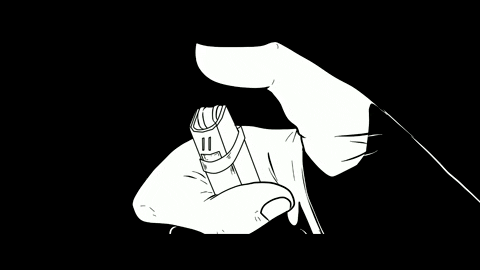 Anime Smoking Flicking Flame Igniter GIF