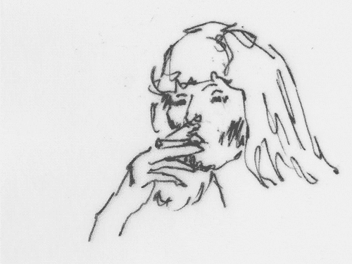 Anime Smoking Vanishing Mobile Animation GIF