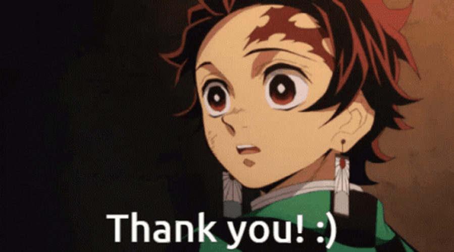 Anime Tanjiro Kamado Thank You GIF