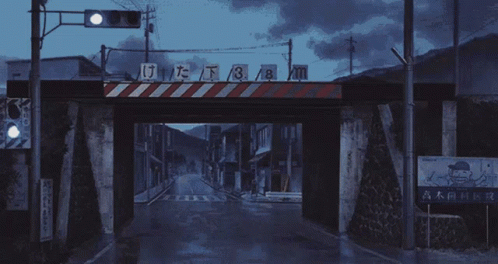 Anime Taxi Driving Inside City GIF