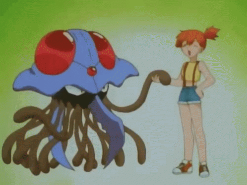 Anime Tentacle Tentacruel With Misty GIF