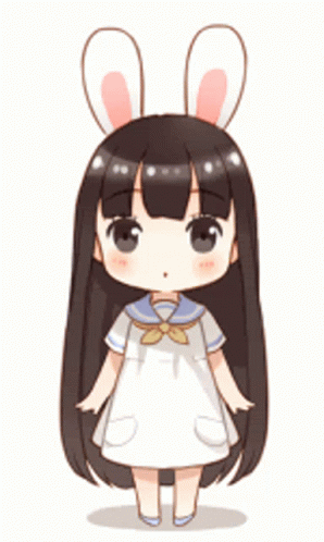 Cute Chibe Anime Bow Thank You GIF