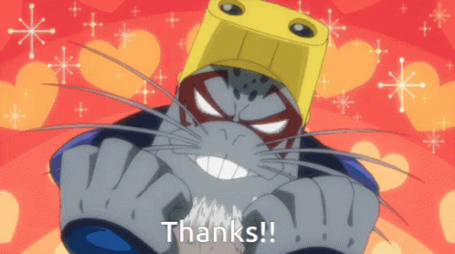 Scary Anime Selkie Thank You GIF