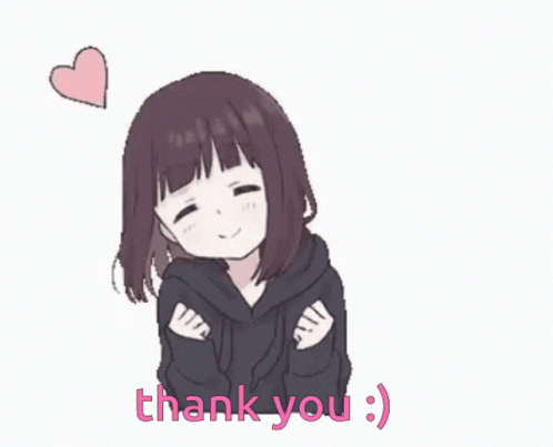 Anime Menhera Heart Smiling Thank You GIF