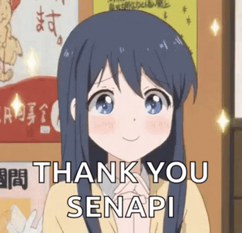 Cute Anime Girl Saying Thank You GIF