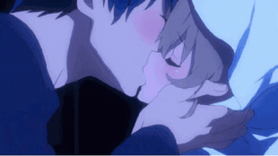 Anime Toradora Kissing Scene GIF
