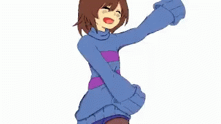 Anime Transition Frisk Dancing GIF