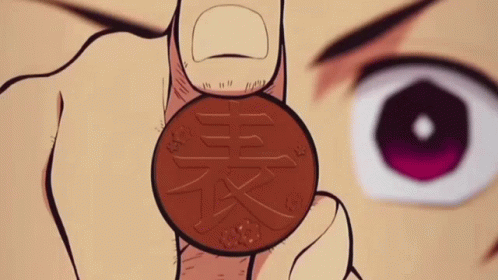 Anime Transition Kimetsu No Yaiba Coin Flip GIF