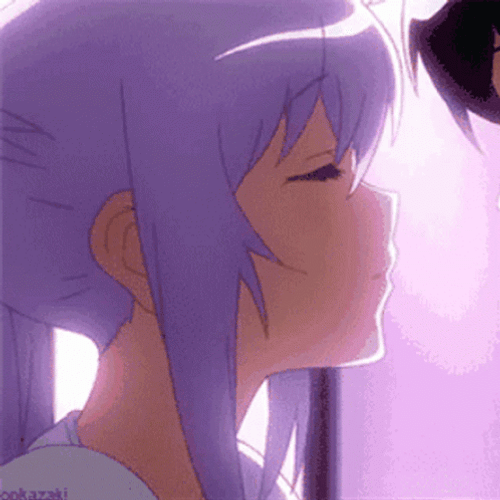 Anime Tsukasa Mizugaki Isla Kissing Plastic Memories GIF
