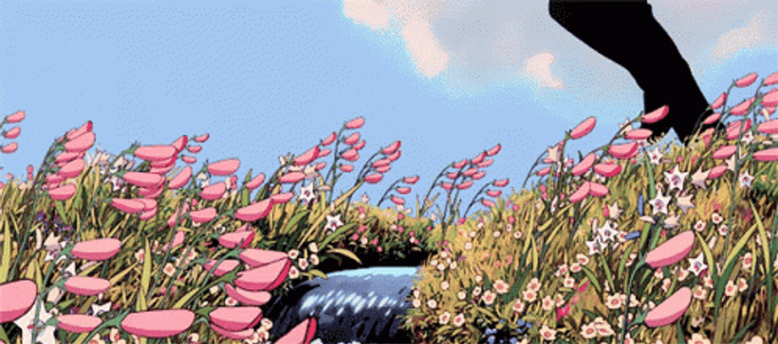Anime Tumblr Flower Garden GIF