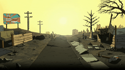 Anime Wasteland Disaster GIF