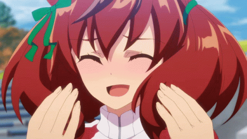 Anime Uma Musume Wave Hands Fanning Herself GIF