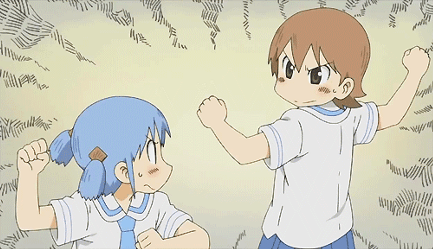 Anime Weird Handshake GIF