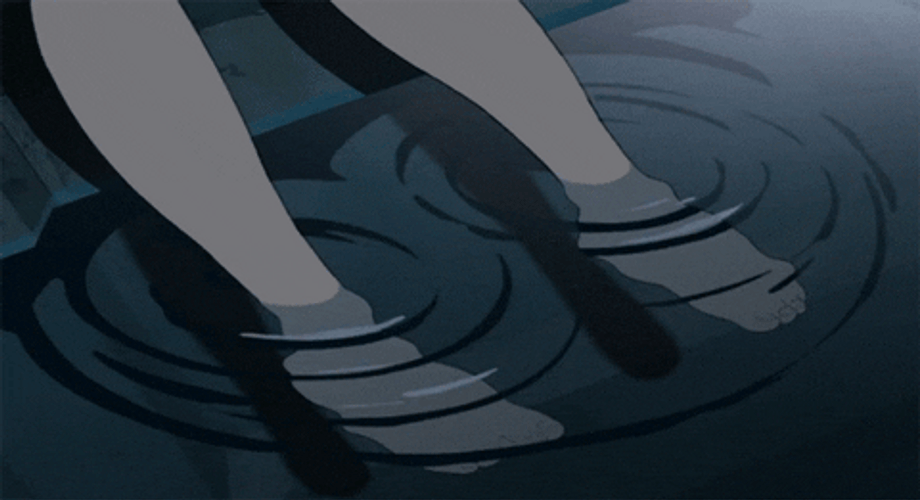Anime Wet Feet GIF