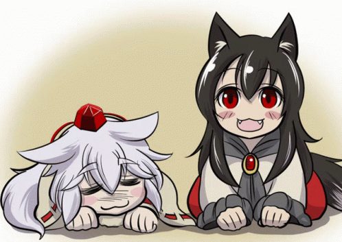 Anime Wolf With Red Eyes GIF