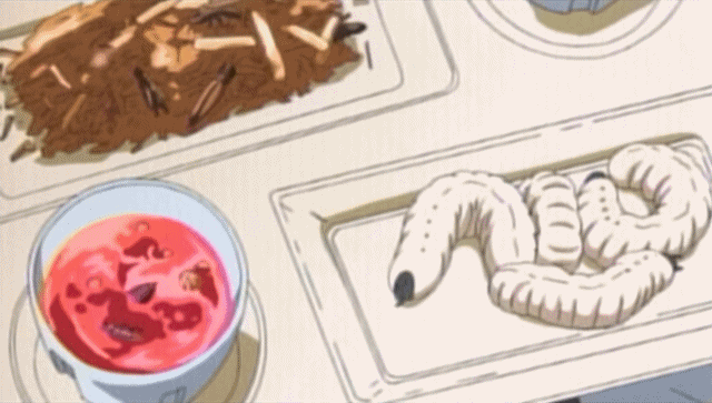 Anime Worm Food Insect GIF