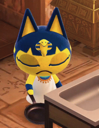 Ankha Cooking Passive Reaction GIF