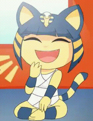 Ankha Mood Swing Sad To Laughing GIF