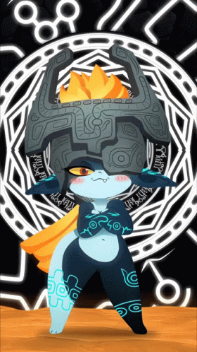 Ankha Zone Midna On Glass GIF