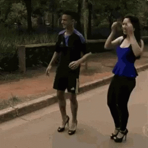 Ankle Breakers Guy In High Heels GIF