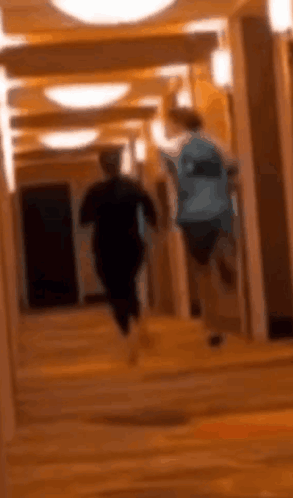 Ankle Breakers Guy Running In Hallway GIF