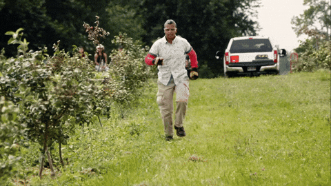 Ankle Breakers Guy Running On Grass GIF