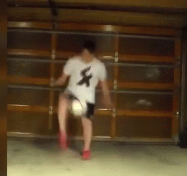 Ankle Breakers Guy Steps On Soccer Ball GIF