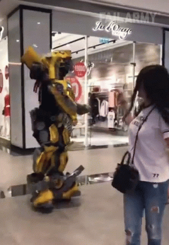 Ankle Breakers Man In Bumblebee Costume GIF