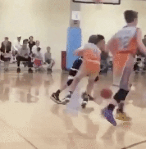 Ankle Breakers Young Boys Playing Basketball GIF
