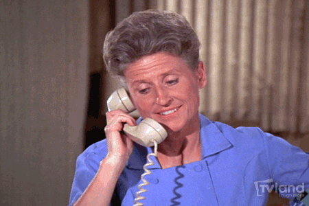 Ann Davis Hang Up Phone Eyes Rolled Reaction GIF