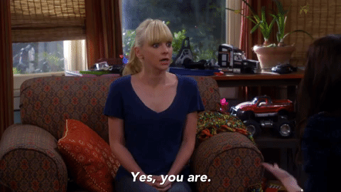 Anna Faris Aggressive Yes You Are GIF